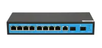 Extralink VICTOR-24V | Switch PoE | 8x Gigabit Passive PoE (24V) , 2x SFP, 1x Port konzolový, 120W, Řízený