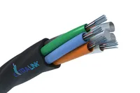 Extralink 48F | Cable de fibra óptica | 1kN, FRP, monomodo, G652D 6,4mm, microducto, 2km Kabel do montażuMikrokanalizacyjne