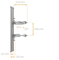 Mimosa N5-45X4 | Antena do setor | 22dBi, 45st, 4,9-6,4 GHz, Beamforming, 4x N-femea Typ antenySektorowa
