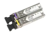 MikroTik S-4554LC80D | SFP Módulo | 1,25Gb/s, LC, 80km, Single mode, Pair (T1490nm/R1550nm) + (T1550nm/R1490nm) Dystans transmisjiPowyżej 20km