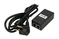 Extralink POE-48-24W | Zdroj napájení PoE | 48V, 0,5A, 24W, kabel v sadě 802.3af/at Ilość na paczkę1