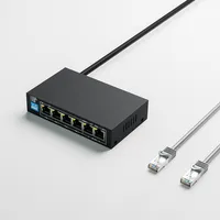 Extralink KRIOS | Switch PoE | 4x Gigabit PoE/PoE+, 2x RJ45 Uplink Gigabit, 60W Automatyczne MDI/MDI-XTak