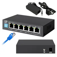 Extralink KRIOS | PoE Anahtarı | 4x Gigabit PoE/PoE+, 2x RJ45 Uplink Gigabit, 60W