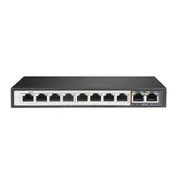 Extralink PERSES | Switch PoE | 8x Gigabit PoE/PoE+, 2x RJ45 Uplink Gigabit, 96W Ilość portów LAN10x [10/100/1000M (RJ45)]
