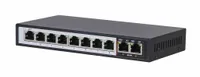 Extralink PERSES | Switch PoE | 8x Gigabit PoE/PoE+, 2x RJ45 Uplink Gigabit, 96W Ilość portów PoE8x [802.3af/at (1G)]
