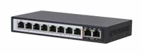 Extralink PERSES | Switch PoE | 8x Gigabit PoE/PoE+, 2x RJ45 Uplink Gigabit, 96W Ilość portów PoE8x [802.3af/at (1G)]
