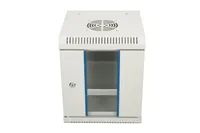 Extralink 6U 10" Gris | Armario rackmount | montaje en la pared Konstrukcja drzwi przednichSzkło/stal