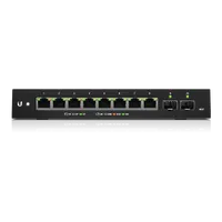 Ubiquiti ES-10XP | Schalter | EdgeMAX EdgeSwitch, 8x RJ45 1000Mb/s PoE, 2x SFP Ilość portów PoE8x [Passive PoE 24V (1G)]
