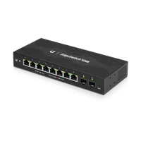 Ubiquiti ES-10XP | Switch | EdgeMAX EdgeSwitch, 8x RJ45 1000Mb/s PoE, 2x SFP Standard sieci LANGigabit Ethernet 10/100/1000 Mb/s