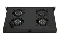 Extralink |Ventilátorový panel | 19", 4 ventilátory, s termostatem Kolor produktuCzarny