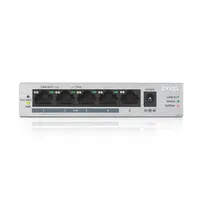 Zyxel GS1005-HP | Switch | 5x RJ45 1000Mb/s, 4x PoE, 60 W, no gestionado Ilość portów PoE4x [802.3af/at (1G)]
