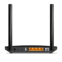 TP-Link Archer VR400 | WiFi Router | AC1200, VDSL/ADSL, Dual Band, 3x RJ45 100Mb/s, 1x RJ45 1000Mb/s, 1x RJ11, 1x USB Ilość portów LAN3x [10/100M (RJ45)]
