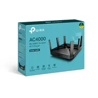 TP-Link Archer C4000 | Router WiFi | AC4000, MU-MIMO, Tri-Band, 5x RJ45 1000Mb/s, 2x USB Maksymalna prędkość transmisji bezprzewodowej4000 Mb/s