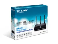 TP-Link Archer VR900 | Roteador WiFi | AC1900, VDSL / ADSL, Dual Band, 4x RJ45 1000Mb / s, 1x RJ11, 2x USB Standard sieci LANGigabit Ethernet 10/100/1000 Mb/s