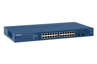 Netgear GS724T-400EUS | Switch | PROSAFE 24-PORT GIGABIT SMART MANAGED Ilość portów LAN24x [10/100/1000M (RJ45)]
