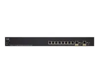 Cisco SG355-10P | Switch | 10x 1000Mb/s PoE, 62W, 2x Combo (RJ45/SFP) Ilość portów PoE8x [802.3af/at (1G)]
