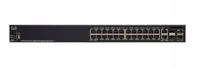 Cisco SG350X-24P | Switch PoE | 24x Gigabit RJ45 PoE, 2x 10G Combo(RJ45/SFP+), 2x SFP+, 192W PoE,Stackovatelný Ilość portów PoE24x [802.3af/at (1G)]
