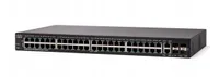 Cisco SG350-52 | Switch | 48x 1000Mb/s, 2x Combo(RJ45/SFP) + 2x SFP, Managed Ilość portów LAN48x [10/100/1000M (RJ45)]
