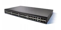 Cisco SG350-52 | Switch | 48x 1000Mb/s, 2x Combo(RJ45/SFP) + 2x SFP, Zarządzalny Ilość portów LAN2x [1G (SFP)]
