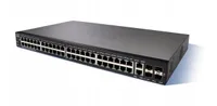 Cisco SG350-52 | Switch | 48x 1000Mb/s, 2x Combo(RJ45/SFP) + 2x SFP, Managed Ilość portów LAN2x [1G (SFP)]
