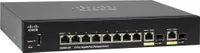 Cisco SG350-10P | PoE Switch | 8x 1000Mb/s PoE, 62W, 2x Combo(RJ45/SFP), Yönetilen Ilość portów LAN2x [1G Combo (RJ45/SFP)]
