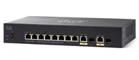 Cisco SG350-10MP | PoE-Schalter | 8x 1000Mbps PoE, 124W, 2x Combo(RJ45/SFP), verwaltet Ilość portów LAN8x [10/100/1000M (RJ45)]
