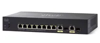 Cisco SG350-10MP | Switch PoE | 8x 1000Mb/s PoE, 124W, 2x Combo(RJ45/SFP), Řízený Ilość portów LAN8x [10/100/1000M (RJ45)]
