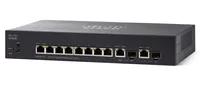 Cisco SG350-10 | Switch | 8x 1000Mb/s, 2x Combo(RJ45/SFP), Zarządzalny Ilość portów LAN8x [10/100/1000M (RJ45)]
