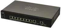 Cisco SG350-10 | Switch | 8x 1000Mb/s, 2x Combo(RJ45/SFP), gestito Ilość portów LAN2x [1G Combo (RJ45/SFP)]
