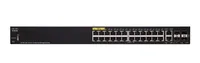 Cisco SF350-24P | Switch | 24x 100Mb/s PoE, 185W, 2x Combo(RJ45/SFP) + 2x SFP, Řízený Ilość portów PoE24x [802.3af/at (100M)]
