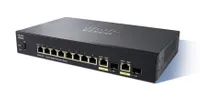 Cisco SG250-10P | PoE Switch | 8x 1000Mb/s PoE/PoE+, 2x 1Gb/s Combo, 62W, PoE In, gestionado Ilość portów LAN2x [1G Combo (RJ45/SFP)]

