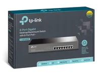 TP-Link TL-SG1008MP | Switch | 8x RJ45 1000Mb/s, 8x PoE+, 126W, Desktop/Rack Auto-NegocjacjaTak