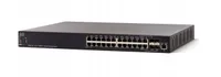 Cisco SX550X-24 | Switch | 20x 10G RJ45, 4x 10G Combo(RJ45/SFP+), apilable Ilość portów LAN20x [1/10G (RJ45)]
