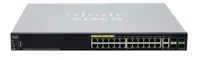 Cisco SG550X-24MP | PoE-Schalter | 24x Gigabit RJ45 PoE, 2x 10G Combo(RJ45/SFP+), 2x SFP+, 382W PoE, stapelbar Ilość portów LAN24x [10/100/1000M (RJ45)]
