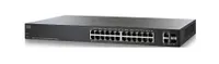 Cisco SF220-24P | Switch | 24x 100Mb/s, 2x SFP/RJ45 Combo, 24x PoE, 180 W, Řízený, Kryt Rack Ilość portów LAN24x [10/100M (RJ45)]
