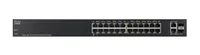 Cisco SF220-24P | Switch | 24x 100Mb/s, 2x SFP/RJ45 Combo, 24x PoE, 180 W, Řízený, Kryt Rack Ilość portów LAN2x [1G Combo (RJ45/SFP)]
