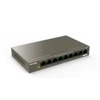 Tenda TEF1109P-8-63W | Switch | 8x RJ45 100Mb/s PoE, 1x RJ45 100Mb/s uplink, 58W Ilość portów PoE8x [802.3af/at (100M)]
