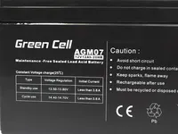 Green Cell AGM 12V 12Ah | Batería | de libre mantenimiento Typ akumulatoraAkumulator