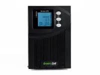 GREEN CELL UPS | UPS | Online MPII s displejem LCD 1000VA C13 CertyfikatyCE