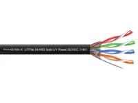 Maxcable UTP5 305m | Kabel miedziany skrętka | UV CCA, zewnętrzny, czarny Długość305m