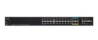 Cisco SG350X-24PD | Switch PoE | 24x Gigabit RJ45 PoE, 4x 1G/2,5G RJ45, 2x 10G Combo(RJ45/SFP+), 2x SFP+, 375W PoE, Stackovatelný Ilość portów LAN4x [1/2,5G (RJ45)]
