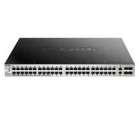 D-LINK DGS-3130-54PS/SI | Switch | 48x RJ45 1000Mb/s PoE, 2x RJ45 10Gb/s, 4x SFP+, 370W, L3