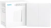 Aqara Wireless Remote Switch Double Rocker | Bezdrátový nástěnný vypínač | Bílý,2 tlačítka, WXKG02LM 0