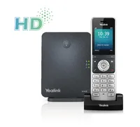 Yealink W60P | VoIP-DECT-Telefon | 1x RJ45 100Mb/s, Bildschirm, PoE Automatyczna sekretarkaTak