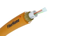 Cabo de fibra óptica enterrado direto 4F | DAC Z-XOTKTCD, modo único, 4J, G652D, 1,2kN, 5,3mm | Fiberhome