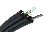 Aerial flat fiber optic cable 4F | S-NOTKSP, monomodo, 4J, G.657A1, 0,6kN, 5,2mm | Fiberhome Kabel do montażuNapowietrznego