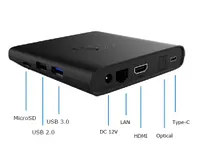 Homatics BOX Q | Przystawka Android TV | 4K Ultra HD Wi-Fi Bluetooth HDMI 3