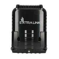 Extralink Jennifer | Fiberoptik-Klemmenkasten | 16 Kern, schwarz, mit Stecker