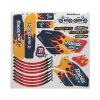 RACERONE FLAMES STICKERS FOR RACERONE R1 GO 0