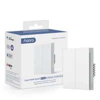 Aqara Wall Double Switch H1 | Przełącznik | bez Neutral, Zigbee 3.0, EU, WS-EUK02